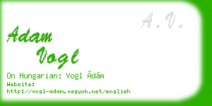 adam vogl business card